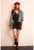 Rochie scurta cambrata cu fronseu