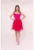 Rochie scurta cu bretele cu funda Muse