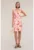 Rochie scurta cu imprimeu grafic – Roz deschis – Piersica –