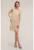 Rochie scurta cu paiete – Maro taupe deschis –