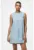 Rochie scurta din material chambray si croiala in A