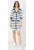 Rochie scurta in dungi cu decolteu in V –