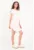 Rochie scurta in dungi cu slit lateral