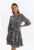 Rochie scurta stratificata cu imprimeu floral