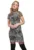 Rochie slim fit cu animal print