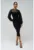 Rochie slim fit cu insertie de plasa