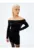 Rochie slim fit de catifea