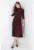 Rochie slim fit plisata din tricot