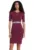 Rochie sport bumbac/elastan – visiniu –