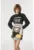 Rochie sport cu imprimeu grafic si fermoar pe partea din spate