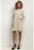 Rochie sport cu maneci lungi si buzunare T412 bej deschis