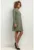 Rochie sport cu maneci lungi si buzunare T412 verde