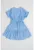 Rochie stratificata cu maneci scurte si talie elastica