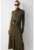Rochie striata cu guler inalt