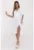 Rochie texturata din bumbac cu decolteu cache-coeur –