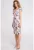 Rochie tip creion cu decolteu si maneci scurte –