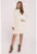 Rochie tip pulover cu nasturi decorativi pe maneci –