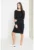 Rochie tip pulover din bumbac organic cu broderie logo discreta