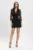 Rochie tip sacou neagra cu maneci din broderie