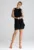 Rochie trapez M1002 – cu volane delicate – poliester/viscoza – negru