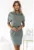 Rochie tricotata cu cordon in talie –