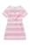 Rochie-tricou cu dungi si croiala A