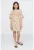 Rochie-tricou cu model floral si broderie logo