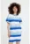 Rochie-tricou lejera cu model in dungi