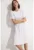 Rochie uni de bumbac cu croiala A