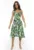 Rochie vaporoasa de in cu imprimeu