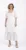 Rochie vaporoasa midi alba din vascoza