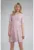 Rochie – vara – maneci scurte – roz pudrat – viscoza