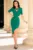Rochie verde asimetrica Mercy din bistrech