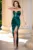 Rochie verde de seara Kalissa cu pietre sclipitoare