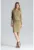 Rochie verde – eleganta – maneci lungi – decolteu barca – viscoza