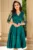 Rochie verde eleganta midi in clos Inna