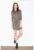 Rochie verde – piele intoarsa – cu capse