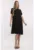 Rochie viscoza – one size – midi – neagra