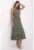 Rochie viscoza/elastan – verde –