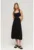 SUPERDRY – Rochie midi cu croiala in A si decupaje