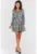 Scurta Rochie print Maneca lunga A470