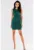 Verde Scurta Rochie Fara maneca Rotund Poliestrer A554